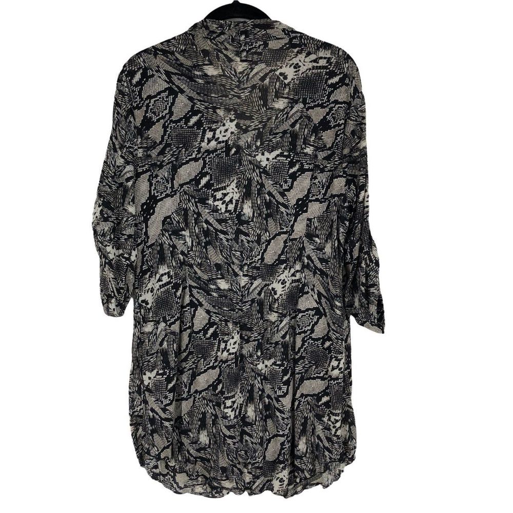 Python Snake Print Tunic Blouse High Waist Babydo… - image 2